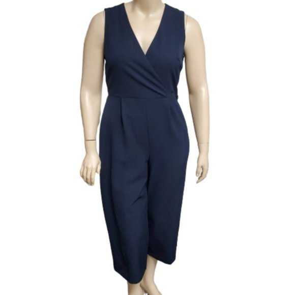 vince camuto belted crop jumpsuit
